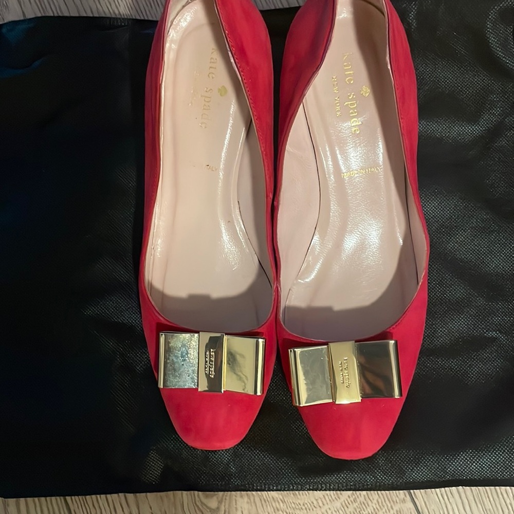 Kate Spade Suede Bow Pumps